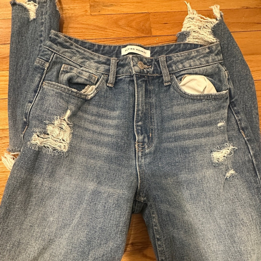 Ripped Blue Jeans